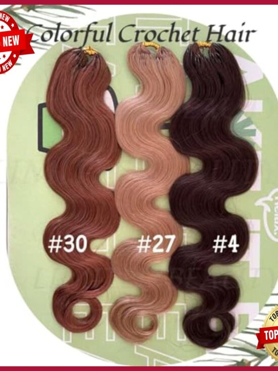 Human Hair Extensions 16in Wavy 2 Pack Knotless Pre-Separated main image 5